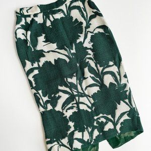 2001 PRADA FLORAL TWEED SKIRT